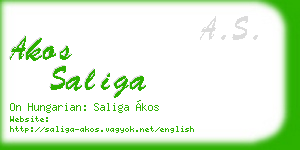 akos saliga business card